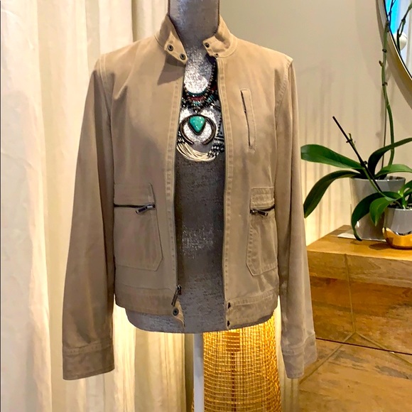 Vintage Banana Republic Moto Cafe Suede jacket Medium - Picture 4 of 13